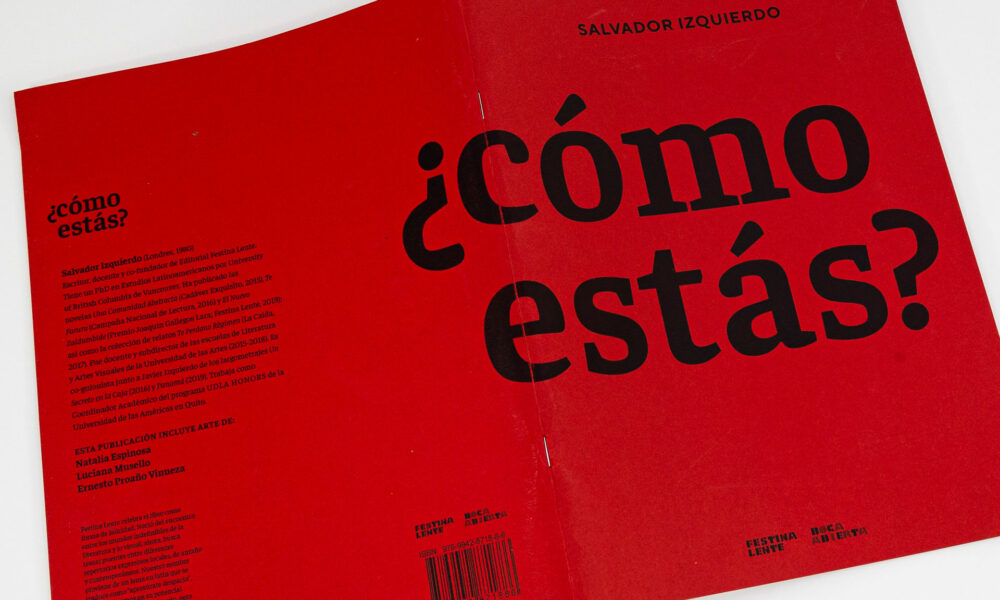 ¿Como Estás? by Salvador Izquierdo, book design by Pablo Mandel