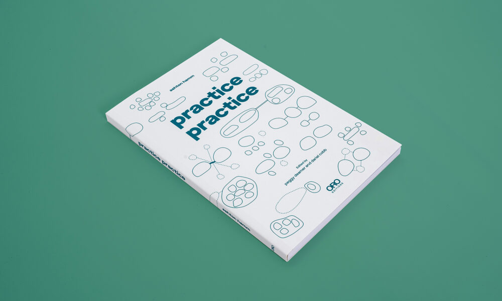 Practice Practice cover. Book design by Pablo Mandel.
