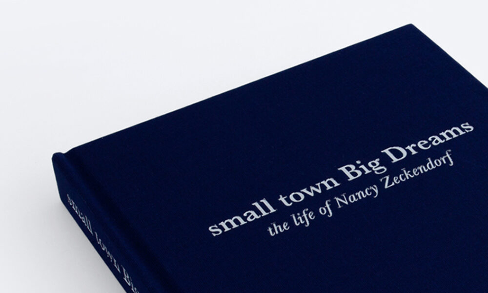 Small Town, Big Dreams. Book cover, design by Pablo Mandel.